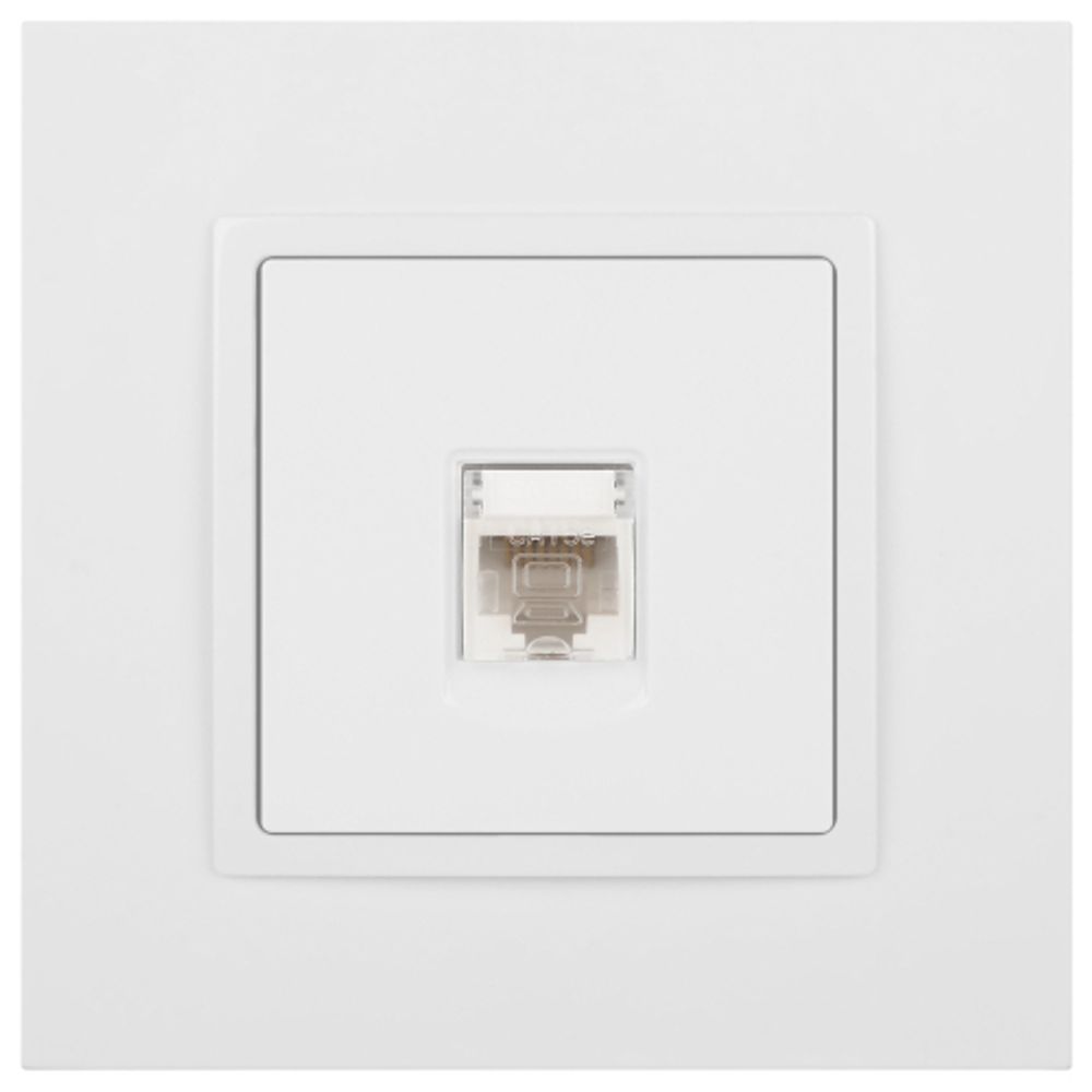 Розетка ЭРА Elegance 14-3107-01 информационная RJ45 IP20 белый | Эра Elegance