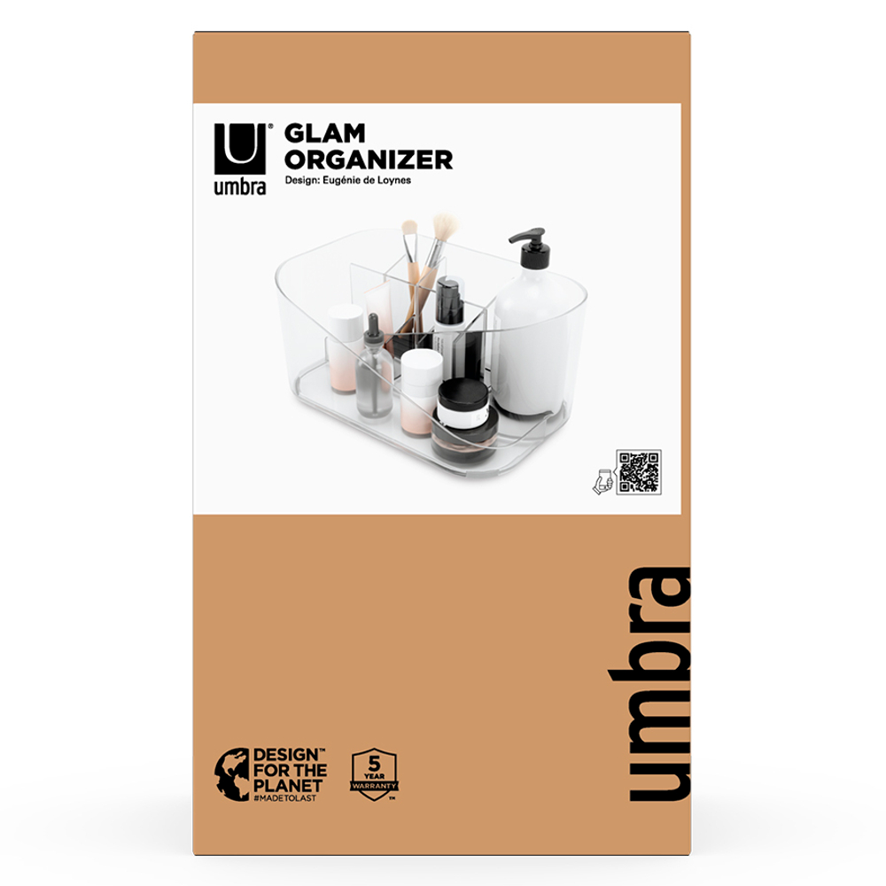 Органайзер для косметики glam, прозрачный