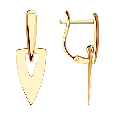 Серьги Au 585 (029804)