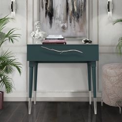 Консоль Арт Колор matte Стайл Сильвер Зеленый бирюзовый матовый