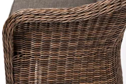 "Равенна" диван двухместный плетенный из ротанга, цвет коричневый