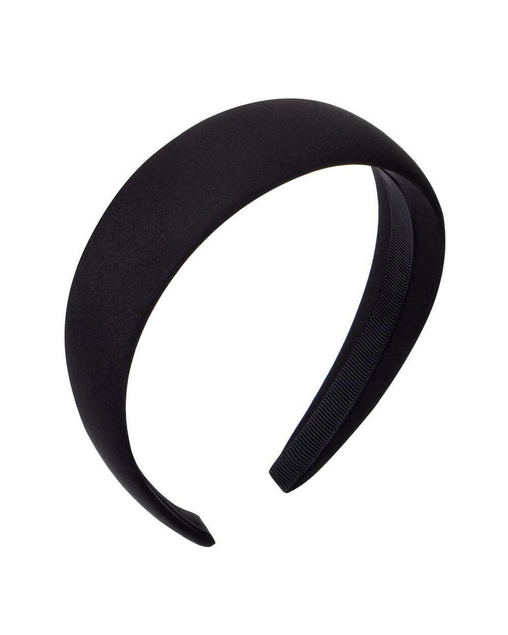 Noelia, ободок широкий из шоколадного атласа