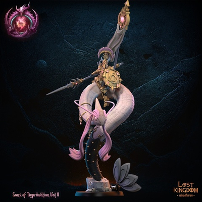 Slaanesh Chaos Champion on Beast 1