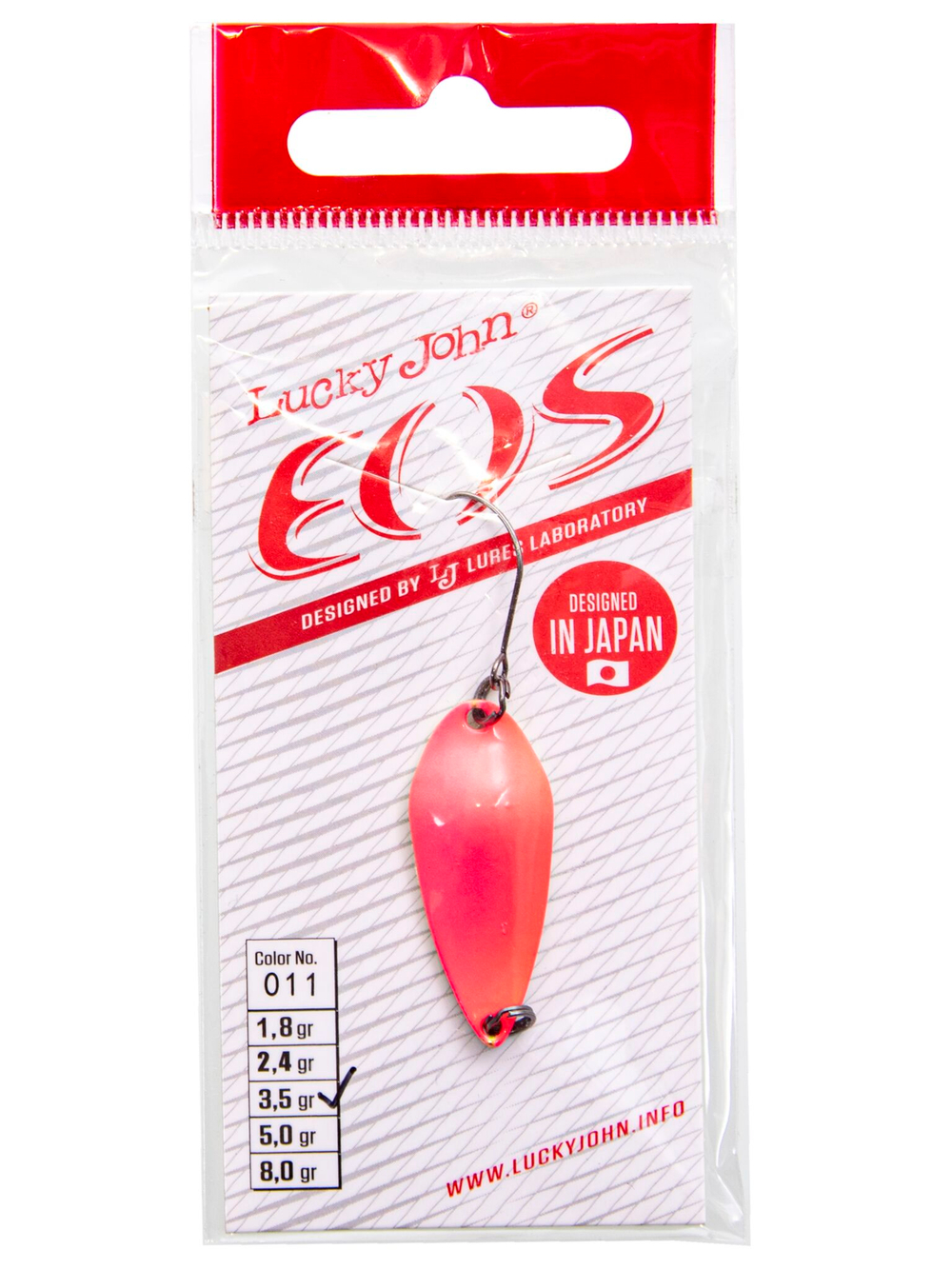 Блесна колеб. Lucky John EOS длин.33мм/03.5г 011