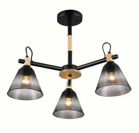 06781/3 BLACK+WOOD (1) Люстра (RL)