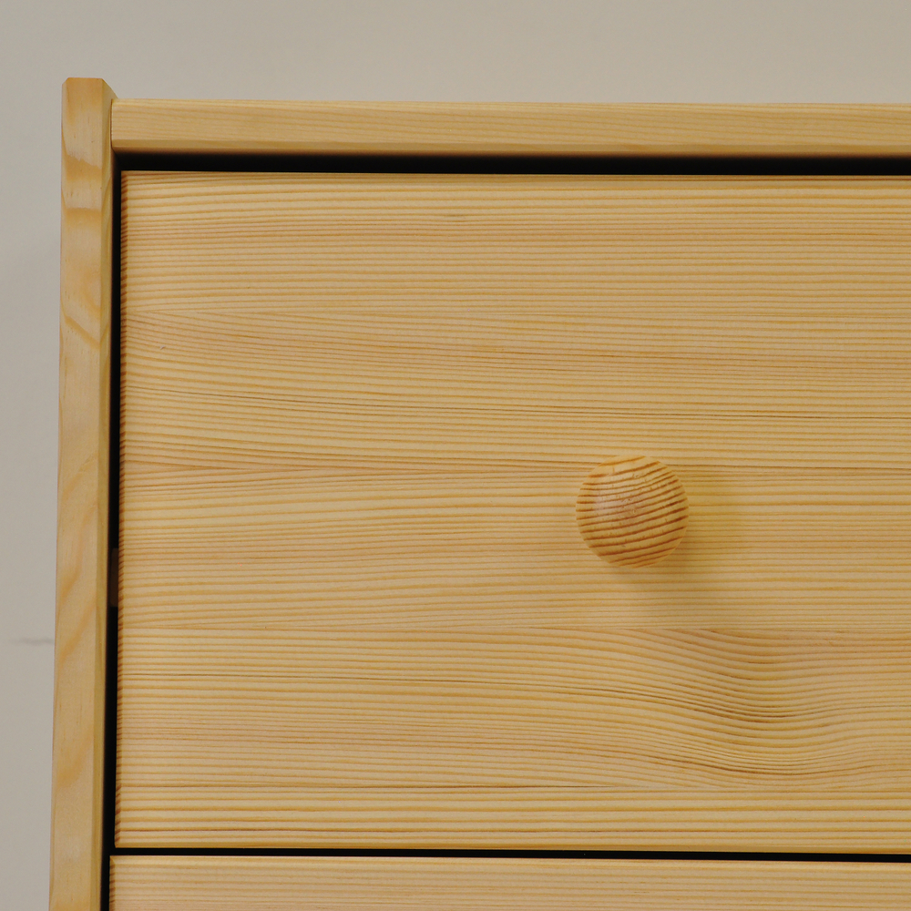 Комод 62х30х90, Раст, деревянный, с 4 ящиками для одежды, игрушек, вещей, из массива сосны, IKEA