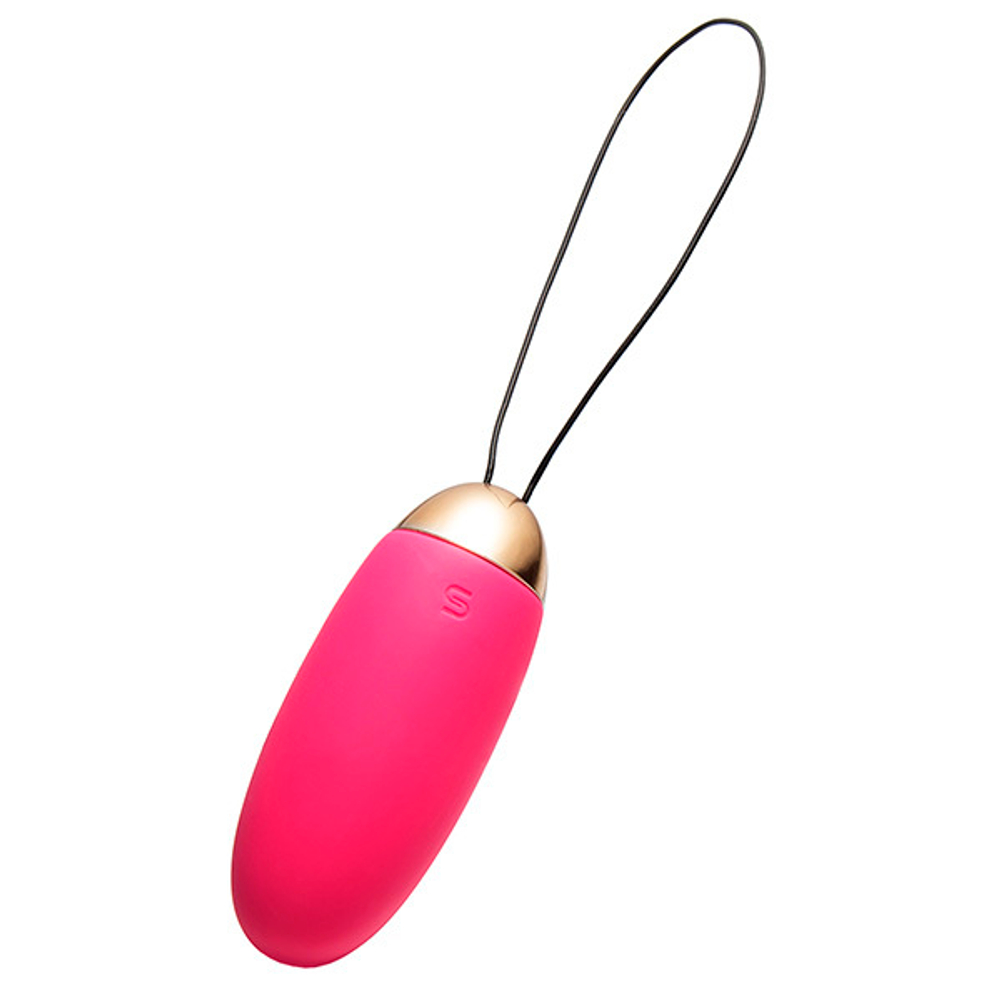Сливово-розовое виброяйцо 8см с пультом ДУ Svakom Elva SCB-02-PMR