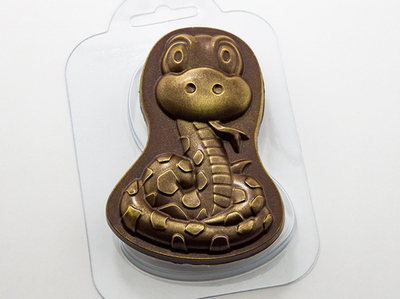 Пластиковая форма для шоколада "Сладкая змейка"