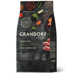 Grandorf Fresh Cat Potato корм сухой беззерновой для стерилизованных кошек утка,батат