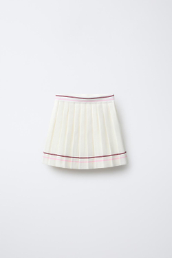 ZARA ЮБКА В СКЛАДКУ, ЭКРЮ