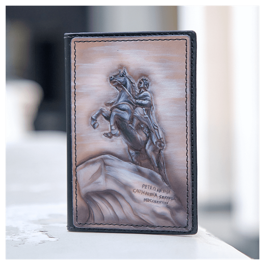 Обложка для паспорта «Городские мотивы» серая