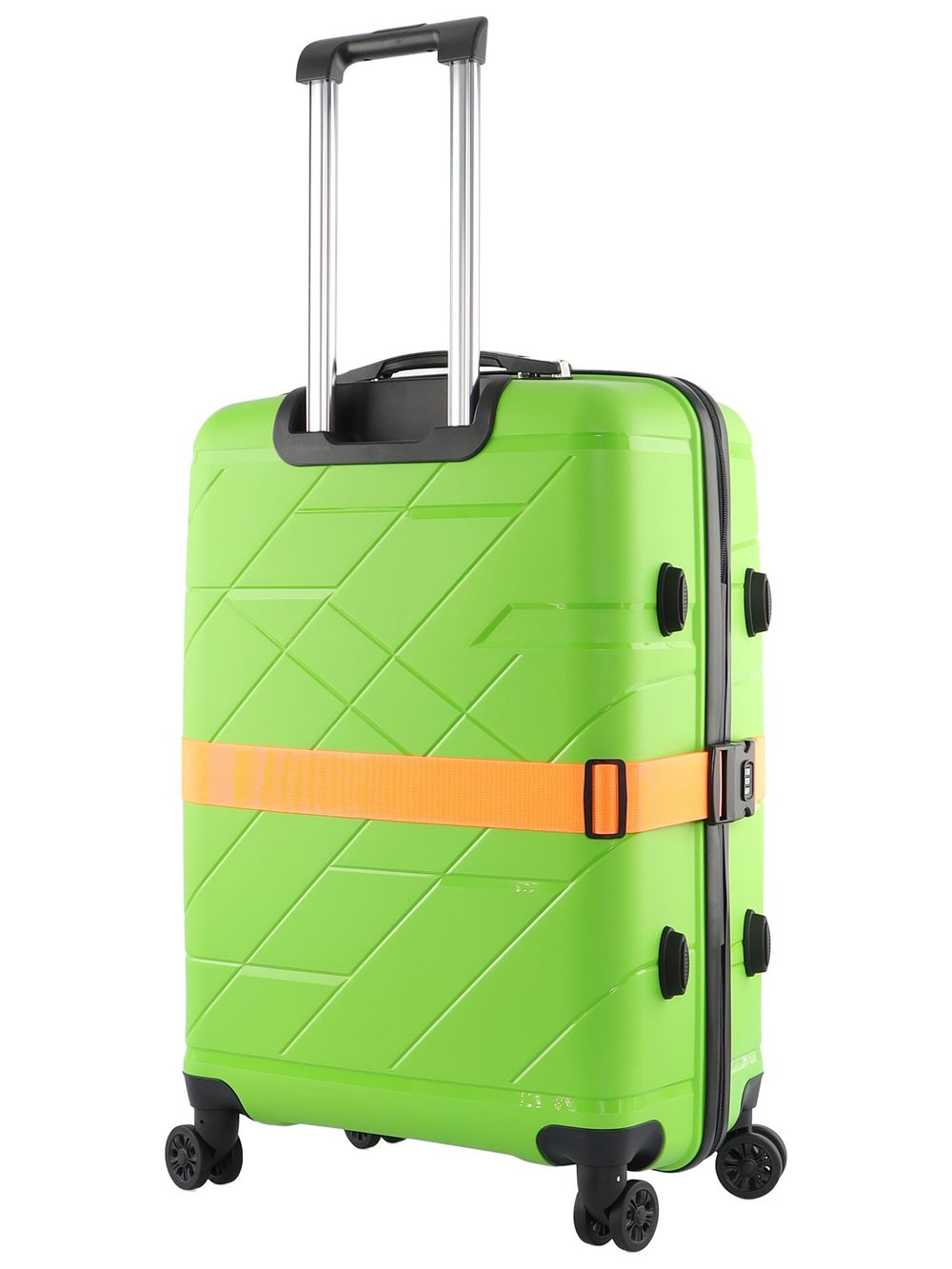 Чемодан 463 / С ремнем / Полипропилен