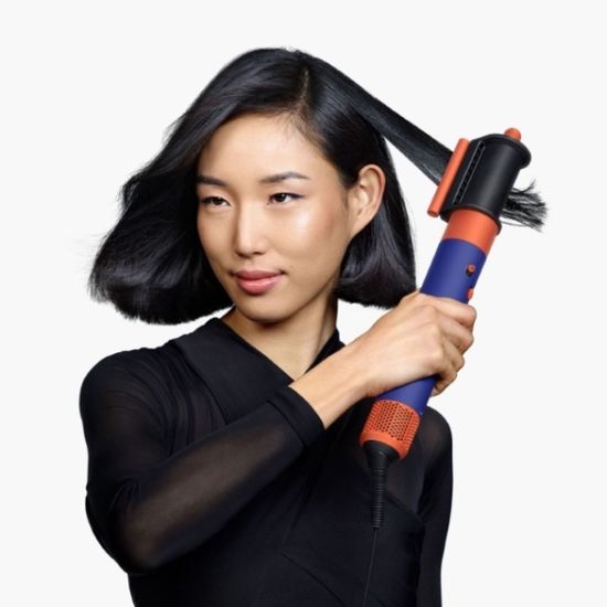 Стайлер Dyson Airwrap i.d. Long HS08 Curly+Coily, синий/оранжевый (Vinca Blue/Topaz) EU