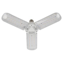 Фитолампа для растений светодиодная ЭРА FITO-24W-Ra90-E27-FOLD 3-х лепестковая полного спектра 24 Вт Е27 | Фитолампы Е27