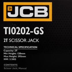 Домкрат механический ''ромб''2т JCB JCB-10202 (GS)