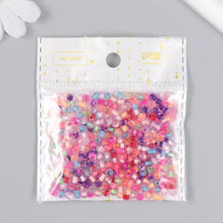 Бисер стекло 6/0 "Прозрачный цветной. Меланж" 30 гр   7463390