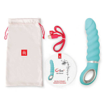 Витой бирюзовый анатомический вибратор GJack2 новинка 2017 года (6 режимов) (Цвет: бирюзовый)