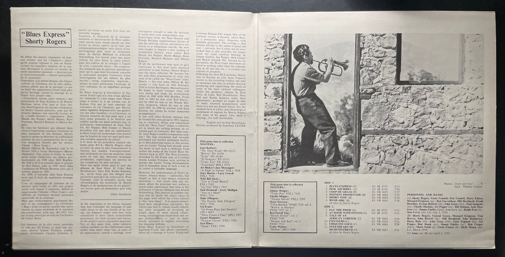 Shorty Rogers ‎– Blues Express (Франция)