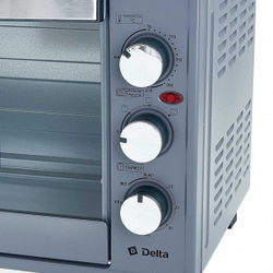 Мини-духовка электрическая, Delta, 38 л, 1750 Вт, 3 реж, сер, D-001