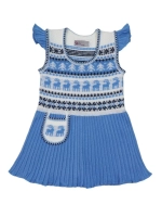 Сарафан вязаный с плиссе