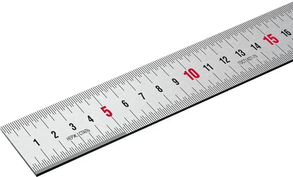 ЗУБР / 30см, усиленная нержавеющая линейка