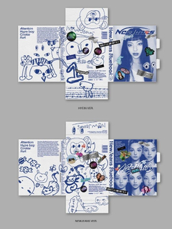 Альбом NEWJEANS - NEW JEANS 1st EP Album BLUEBOOK 6 Version SET