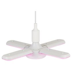 Фитолампа для растений светодиодная ЭРА GREEN LINE ФИТО-65W-PL-E27-GR 5-ти лепестковая розового свечения 65 Вт Е27