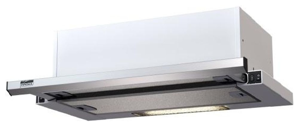 Вытяжка  Krona &quot;KAMILLA&quot; slim 500 inox   ( белый корпус./нерж планка)
