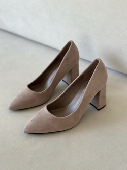 Туфли из эко замши