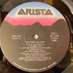 Винтажная виниловая пластинка LP The Alan Parsons Project Vulture Culture (Japan 1985) (Obi) Hawkeye