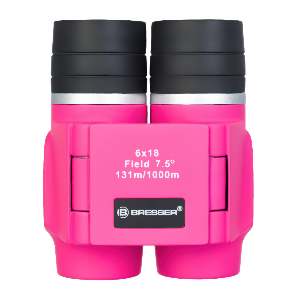 Бинокль детский Bresser Junior 6x18 FF, розовый - Регулируемое межзрачковое расстояние