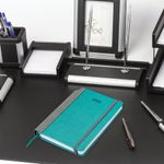 Ежедневник датированный 2025 А5 138x213 мм, BRAUBERG "Mosaic", под кожу, карман для ручки, бирюза, 115837