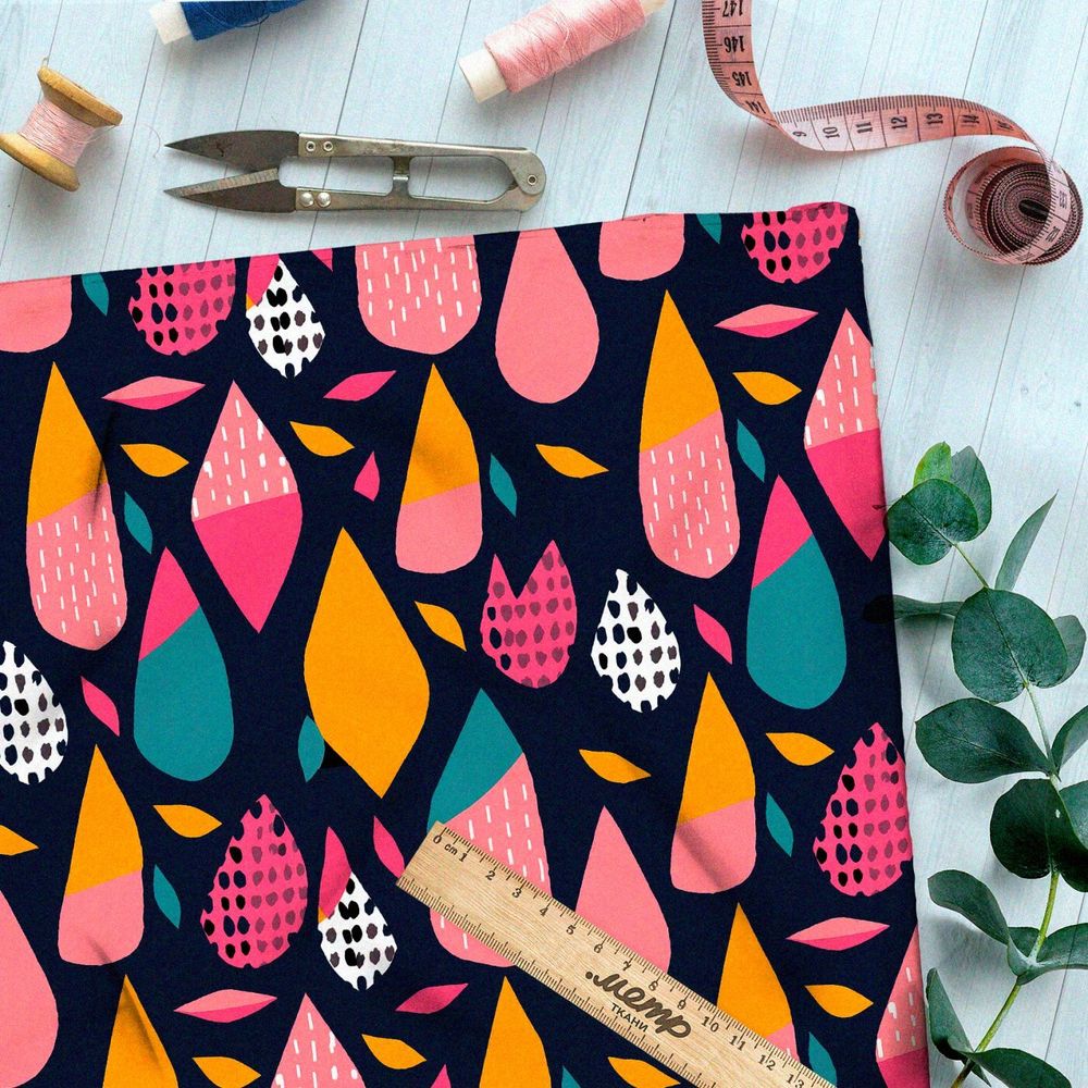 Ткань премиум шелк искусственный Армани ароматный бриз