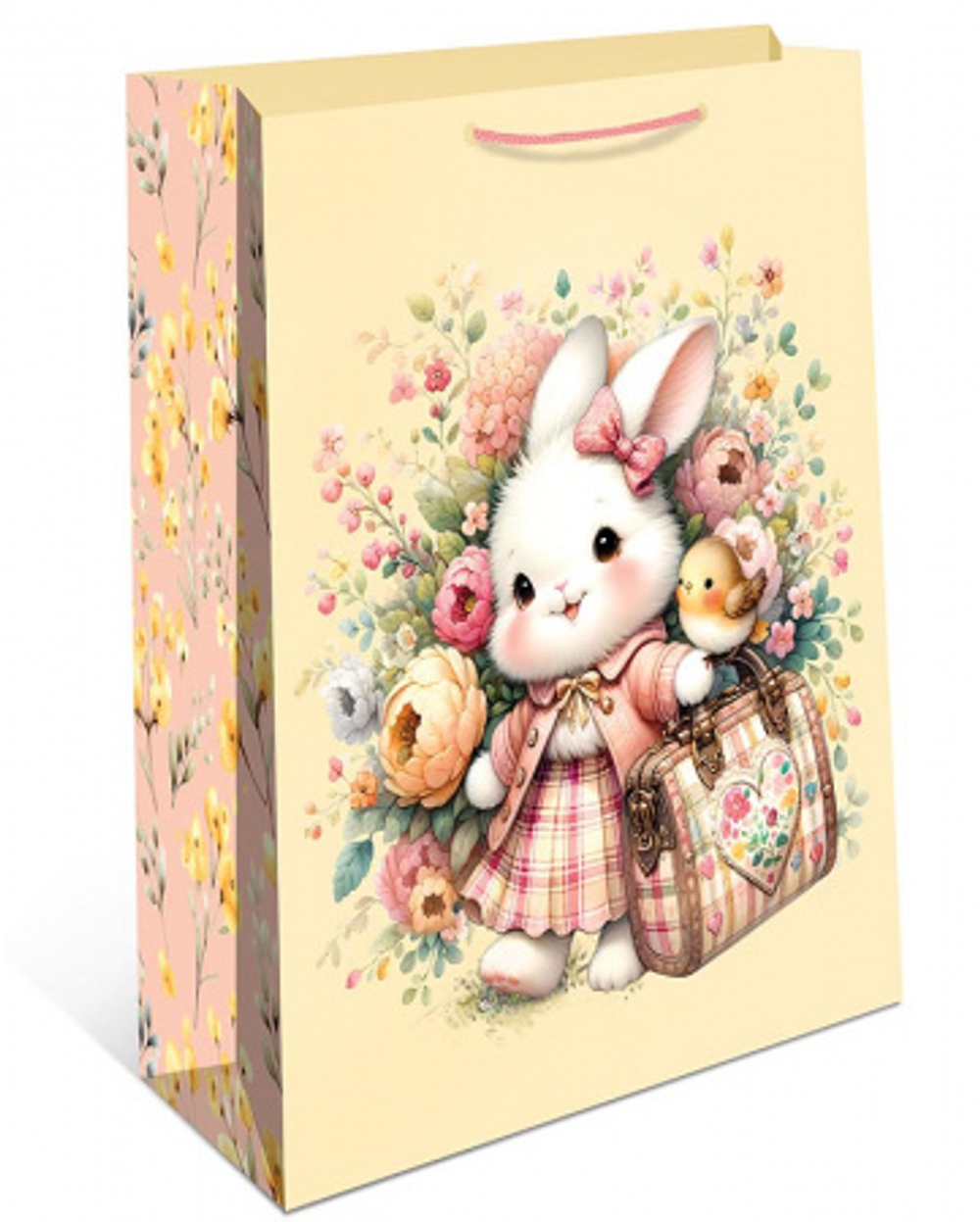 Сумка лам.11*14*6см Школьница зайка 1 шт