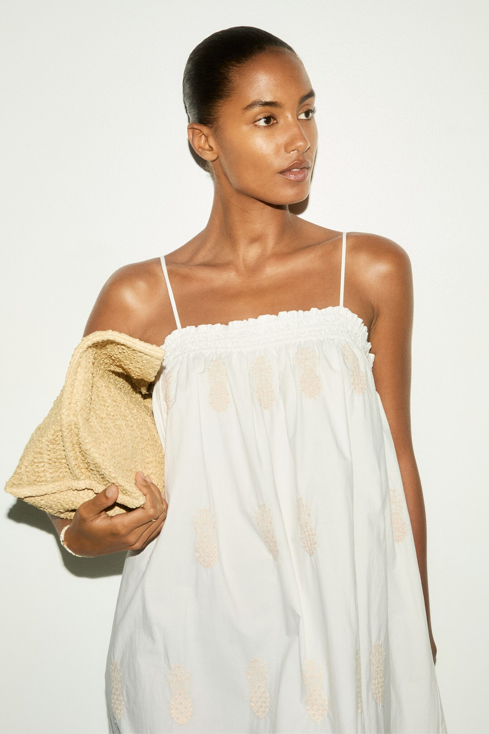 Платье на бретельках broderie anglaise