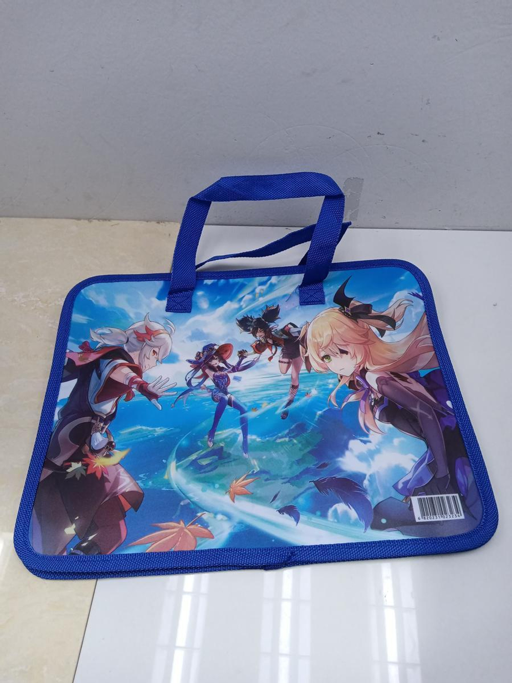 Папка А4 "Аниме 4" пластик, с ручками, ширина 8см