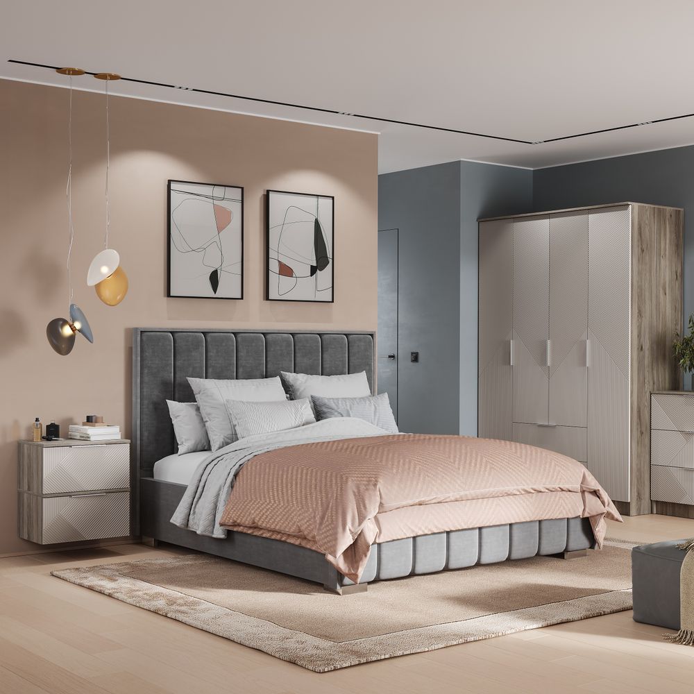 Тумба прикроватная Эмилия ТБ-11 дуб смоки/айриш