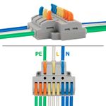 Клемма СМК 3х3 проходная разветвительная 3 полюса, с монтажной площадкой (1 ввод, 3 вывода на полюс)