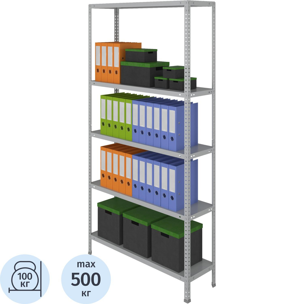 Стеллаж металлический Cobalt Shelf MS200KD/100x30/5