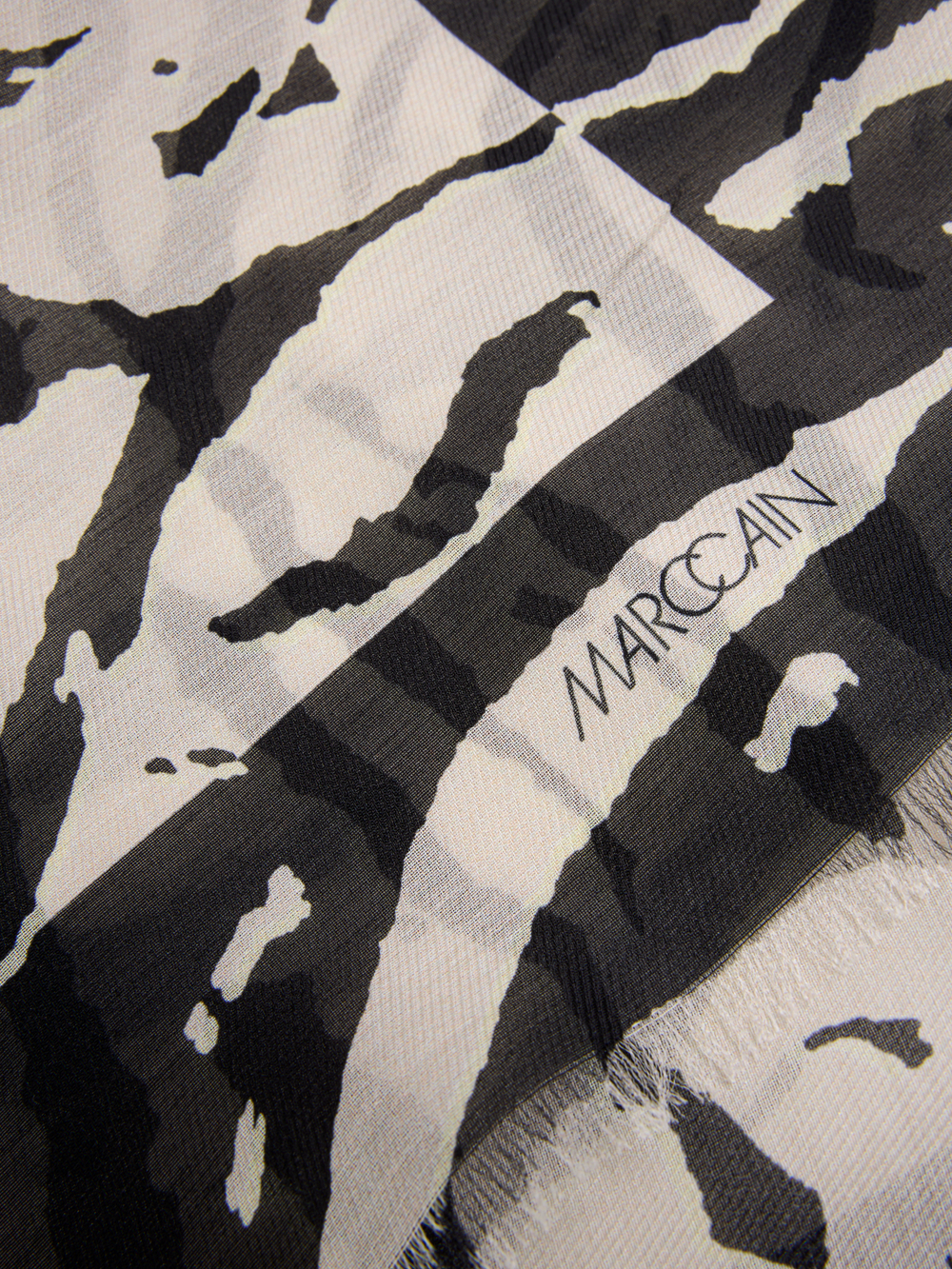 Шарф из хлопка и шелка