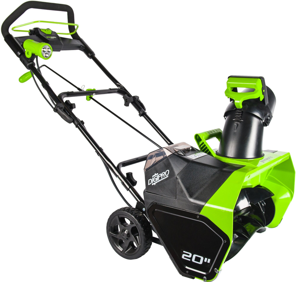 Снегоуборщик аккумуляторный GREENWORKS GD40SB G-MAX 40V,51см,1хАКБ 5 Ач и ЗУ,б/щ (2600007UG)