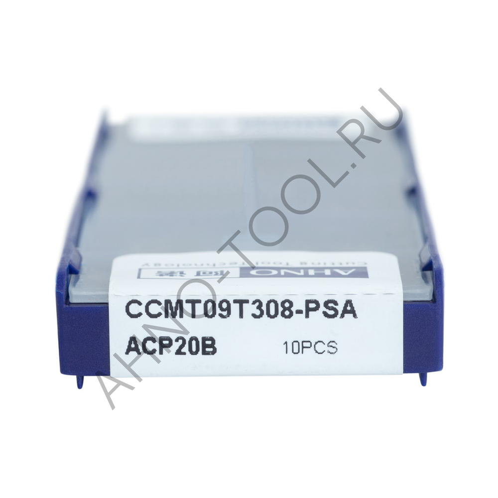 Пластина твердосплавная ISO CCMT09T308-PSA ACP20B AHNO по стали, получистовая