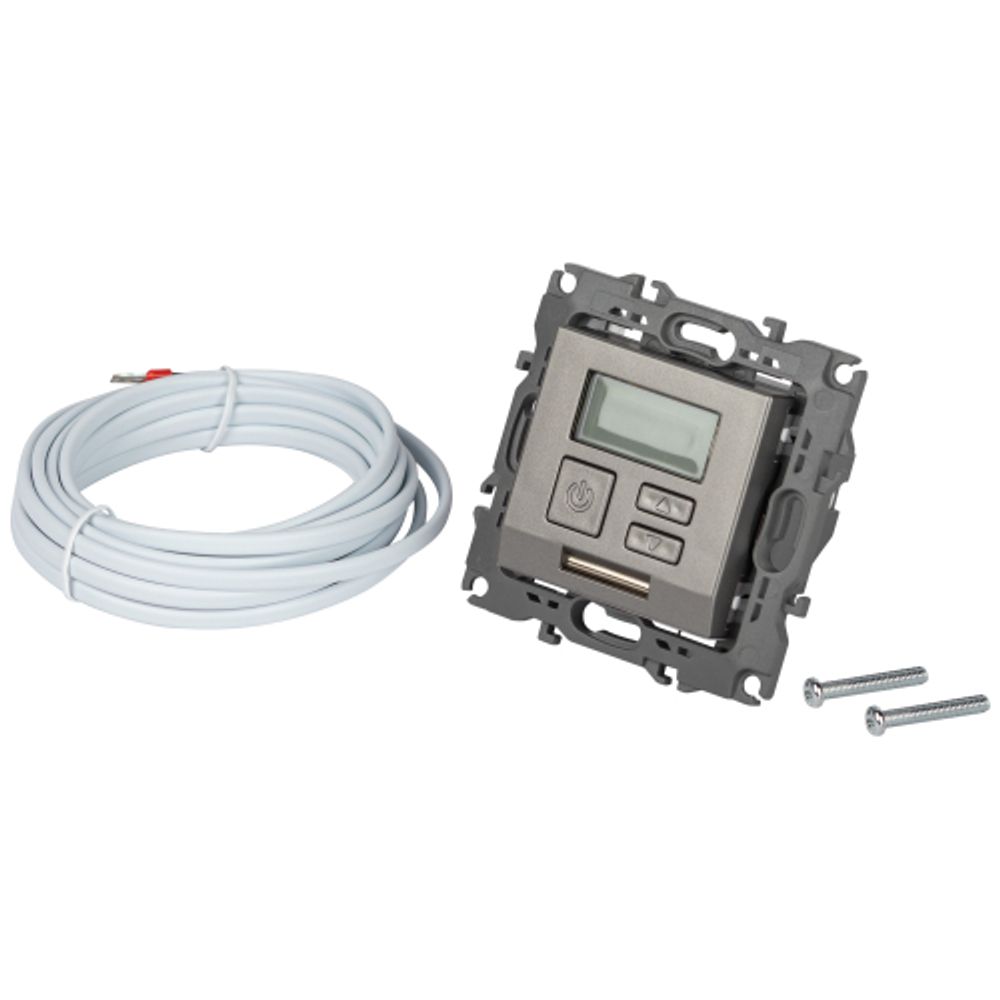 Терморегулятор ЭРА Серия 12 12-4111-16 универсальный 230В-Imax16А титан | ЭРА 12 Титан