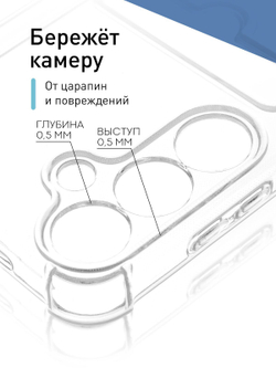 Чехол ROSCO для Samsung Galaxy S24+ (арт.SS-S24P-HARD-TPU-POCKET )