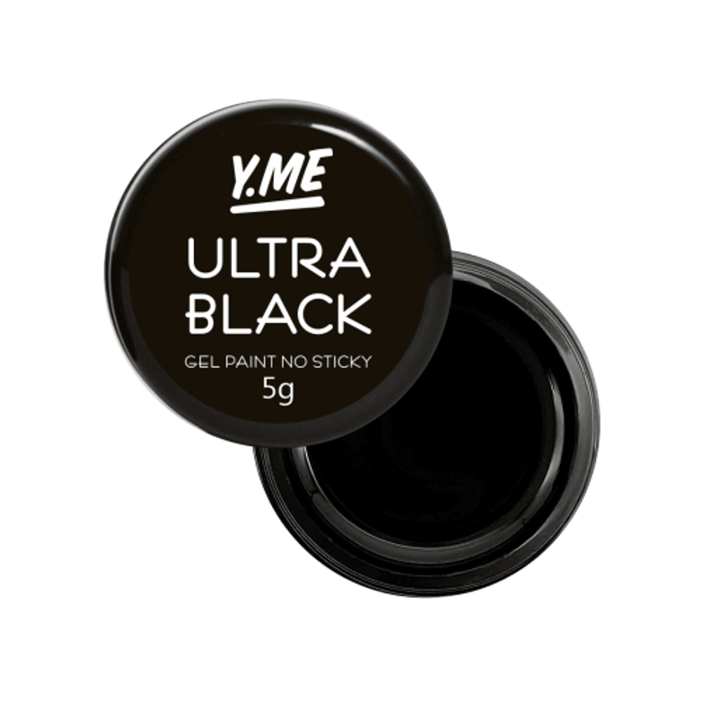 Y.me Gel paint ultra Black, 5мл.