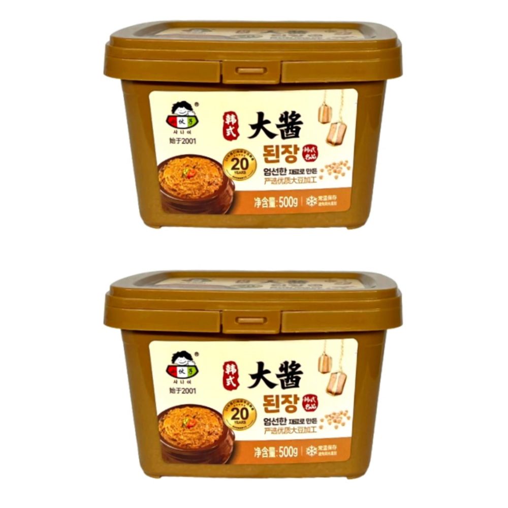 Соевая паста Xiaohuozi Soybean Paste Денджянг 500 г, 2 шт