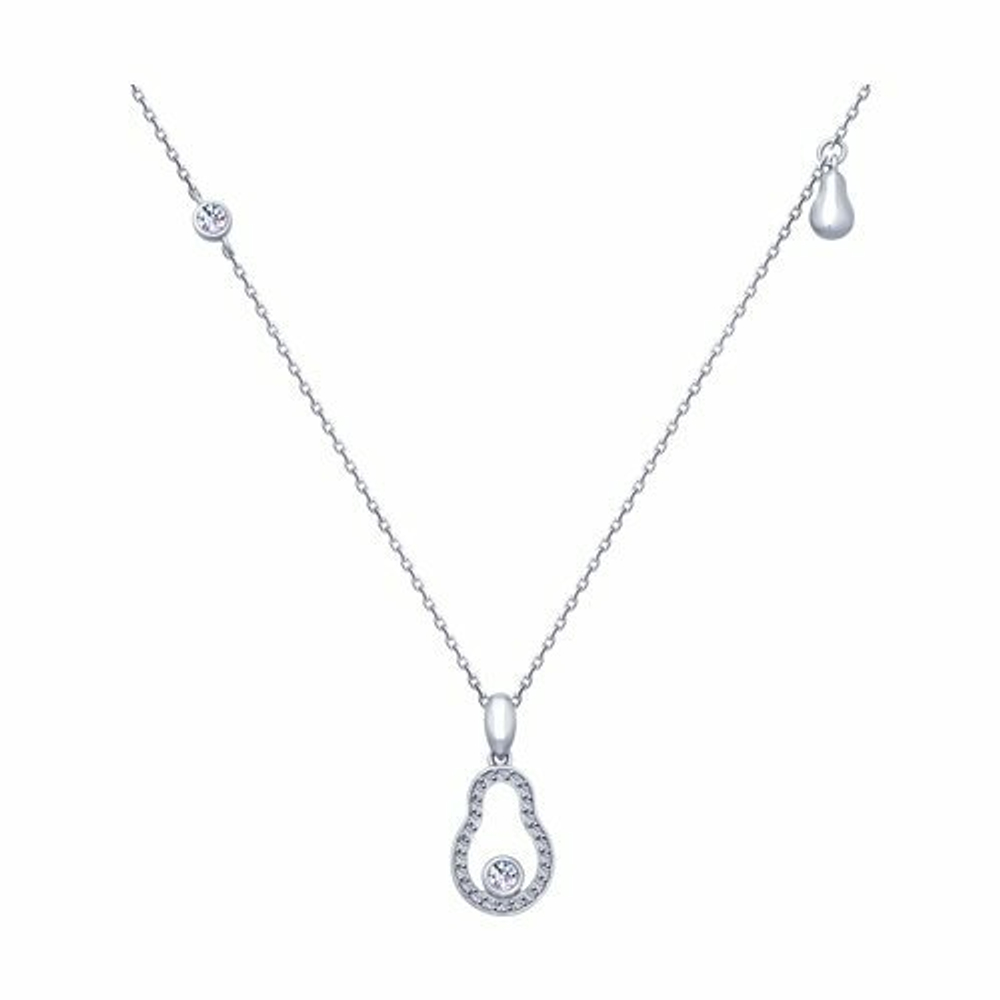 Колье из серебра с фианитами