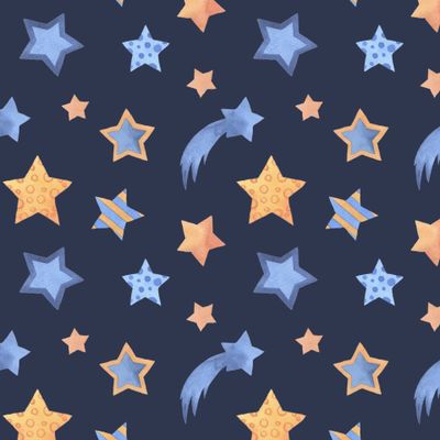 Звезды и кометы в ночном небе