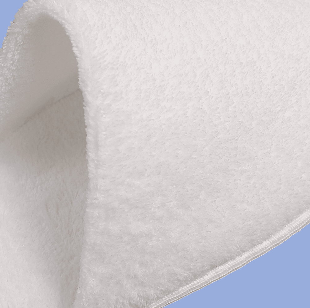 Тапки корал флис, закрытый мыс (50 пар) одноразовые, белые