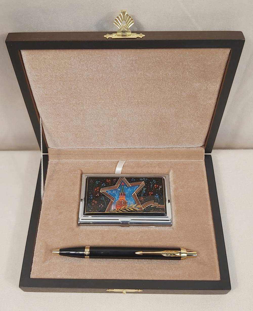 Набор "Москва" №2  визитница персональная, ручка